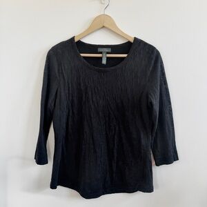 Ralph Lauren Black 3/4 Sleeve Top